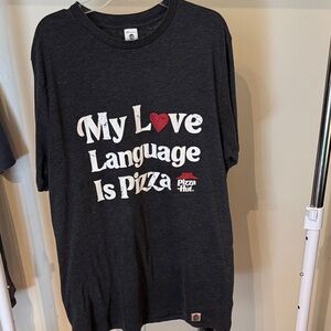 Pizza Hut Black Graphic T-Shirt A63